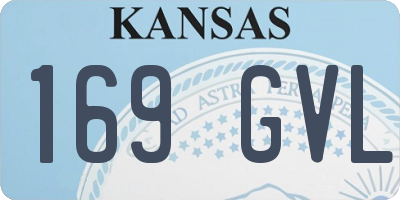 KS license plate 169GVL