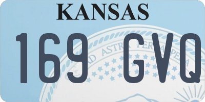 KS license plate 169GVQ