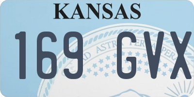 KS license plate 169GVX