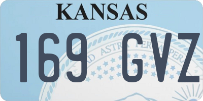 KS license plate 169GVZ