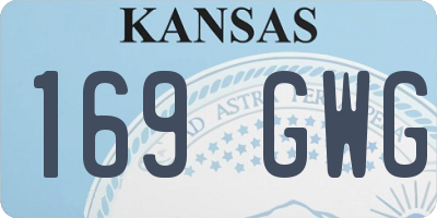 KS license plate 169GWG