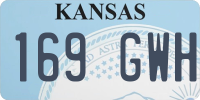 KS license plate 169GWH
