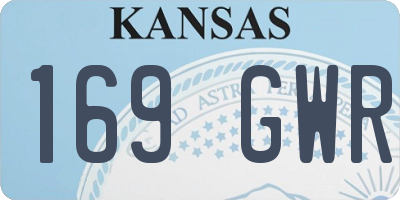 KS license plate 169GWR