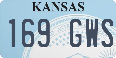 KS license plate 169GWS