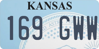 KS license plate 169GWW
