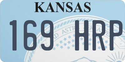 KS license plate 169HRP