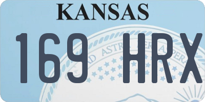 KS license plate 169HRX
