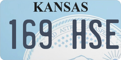 KS license plate 169HSE