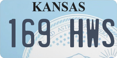 KS license plate 169HWS