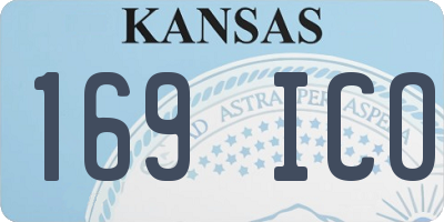 KS license plate 169ICO