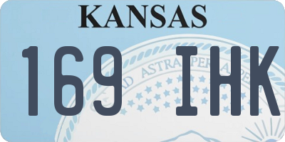 KS license plate 169IHK