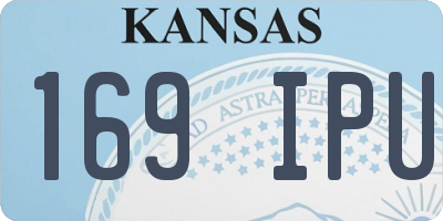 KS license plate 169IPU