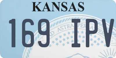 KS license plate 169IPV