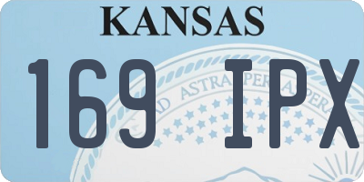 KS license plate 169IPX