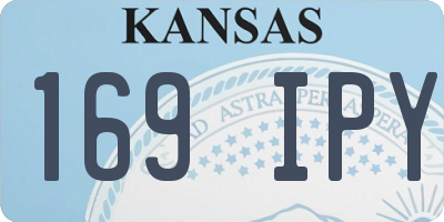 KS license plate 169IPY