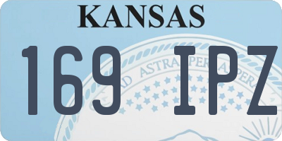 KS license plate 169IPZ