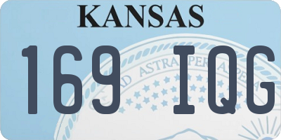 KS license plate 169IQG