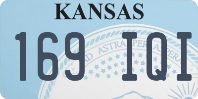 KS license plate 169IQI