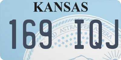 KS license plate 169IQJ