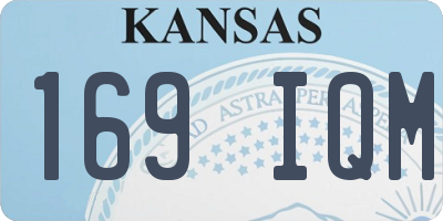 KS license plate 169IQM