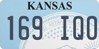KS license plate 169IQO