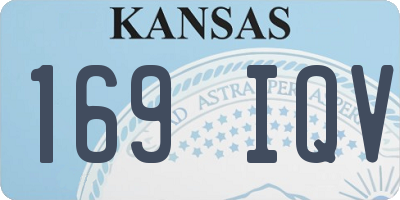 KS license plate 169IQV
