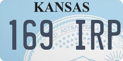 KS license plate 169IRP
