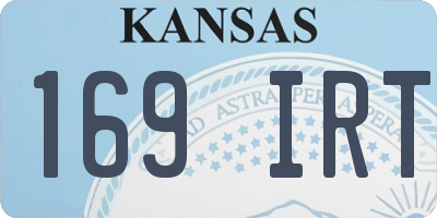 KS license plate 169IRT