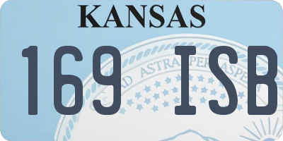 KS license plate 169ISB