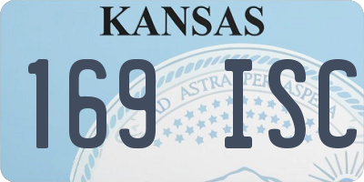 KS license plate 169ISC