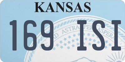 KS license plate 169ISI