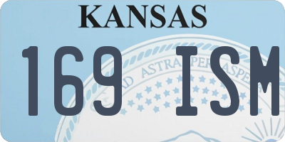 KS license plate 169ISM