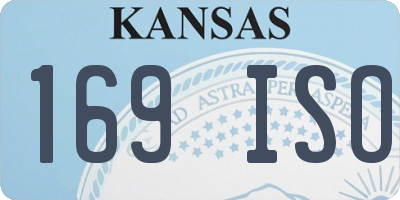 KS license plate 169ISO