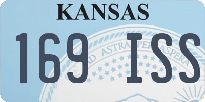 KS license plate 169ISS