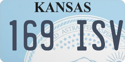 KS license plate 169ISV