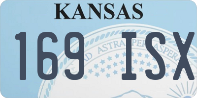 KS license plate 169ISX