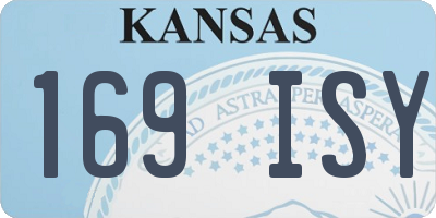 KS license plate 169ISY