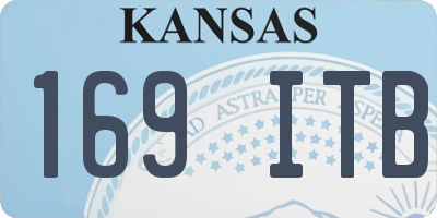 KS license plate 169ITB