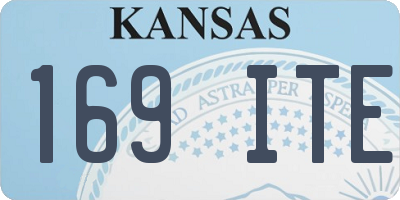 KS license plate 169ITE