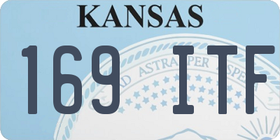 KS license plate 169ITF