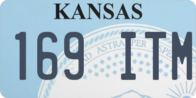 KS license plate 169ITM