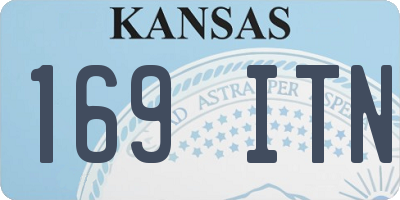 KS license plate 169ITN