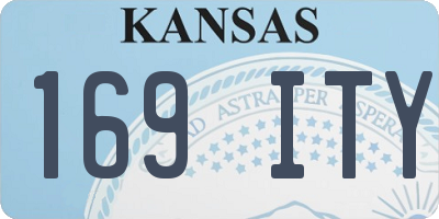 KS license plate 169ITY