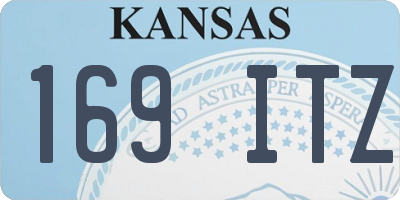 KS license plate 169ITZ