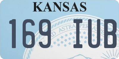 KS license plate 169IUB