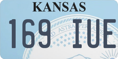 KS license plate 169IUE
