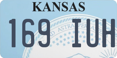 KS license plate 169IUH
