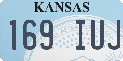 KS license plate 169IUJ