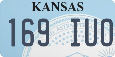 KS license plate 169IUO