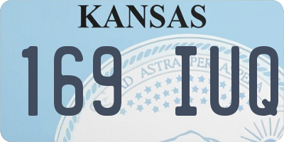 KS license plate 169IUQ
